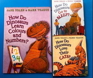 How Do Dinosaurs book bundle of 3