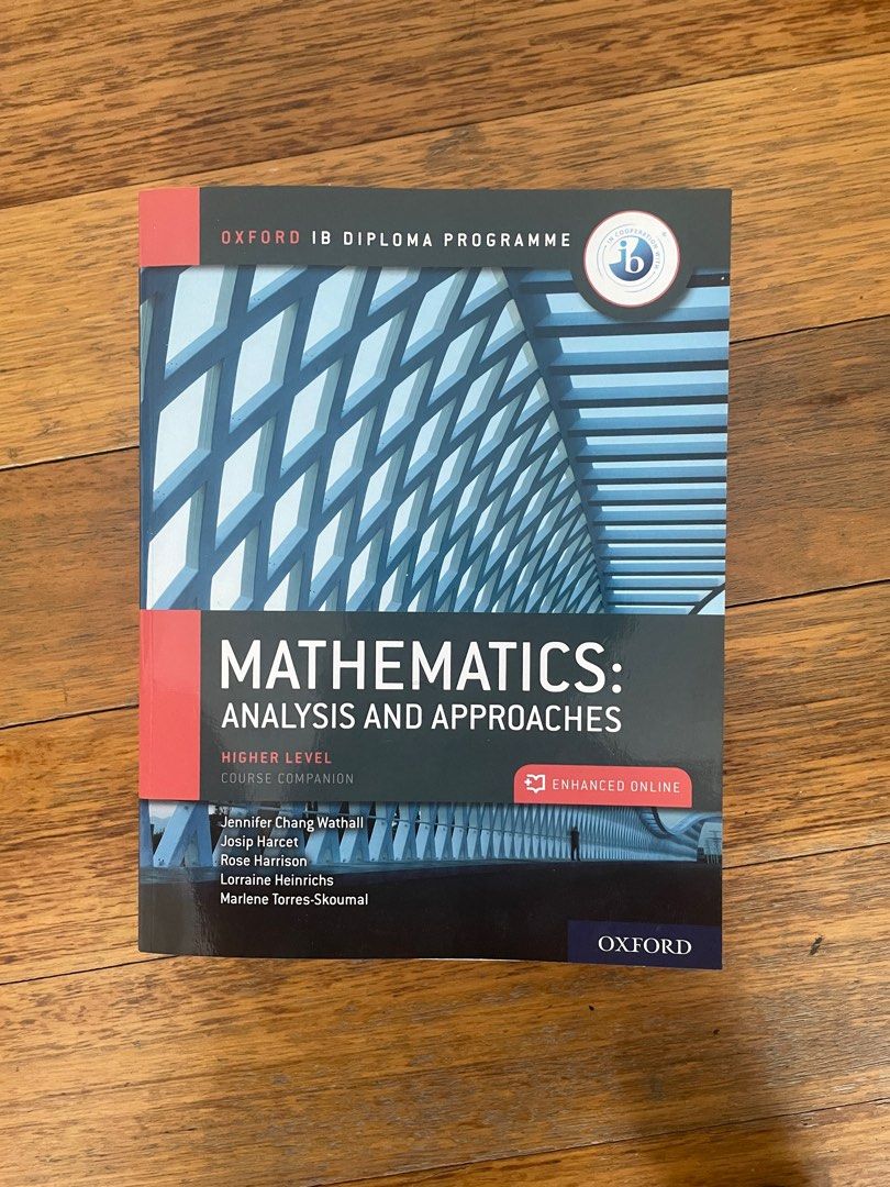 Ib Math Workbook IB Mathematics Analysis and Approached Higher Level Textbook, Hobbies ...