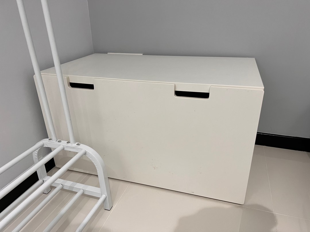 IKEA Bench with toy storage, white, Furniture & Home Living, Home
