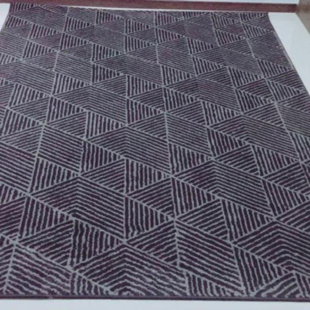 Ikea Grey Stenlille rug 170X240cm, Furniture & Home Living, Home Decor