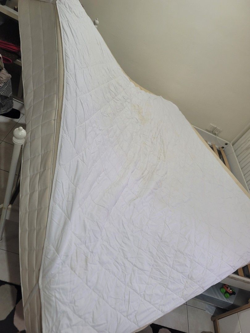 Ikea King Bed Hyllestad Tilam Ikea Padu lembut, Furniture & Home Living