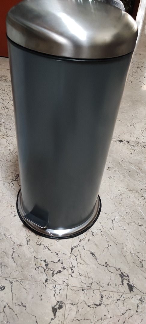 STABBEN Step trash can, stainless steel, 5 gallon - IKEA