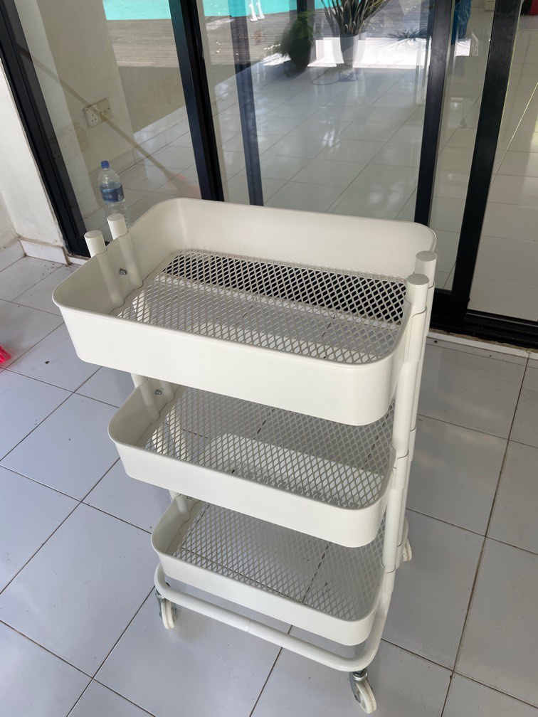 IKEA rolling rack, Furniture & Home Living, Furniture, Shelves