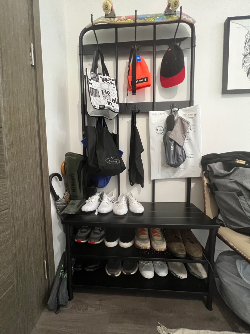 IKEA shoe rack and hanger (Self pickup only), 傢俬＆家居, 傢俬, 書櫃、櫃子及架