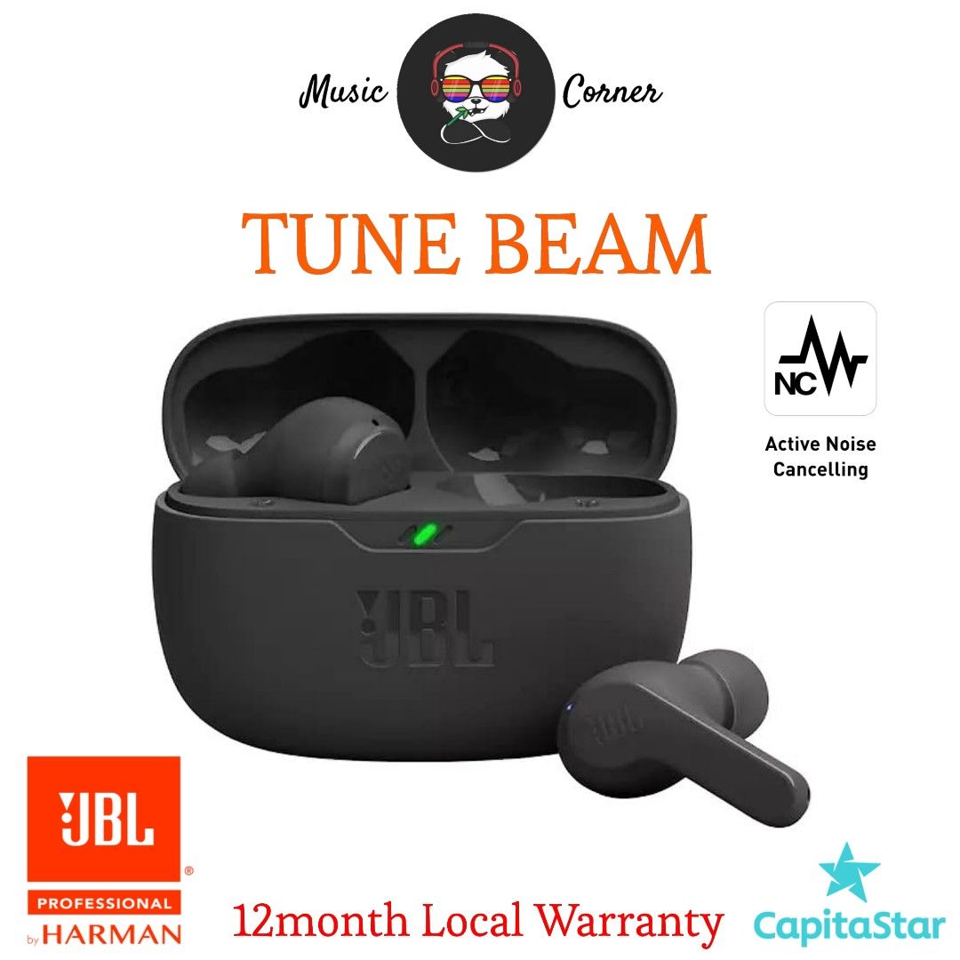 JBL Tune Beam Headphones in Ear Earbuds ACTIVE NOISE CANCELLING, Audio,  Earphones on Carousell