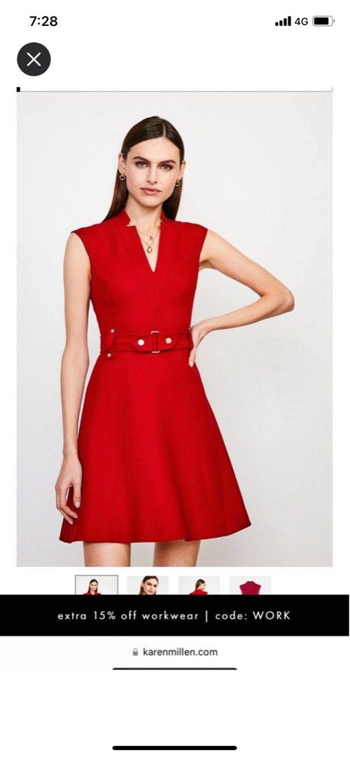 Red leopard maxi dress karen store millen
