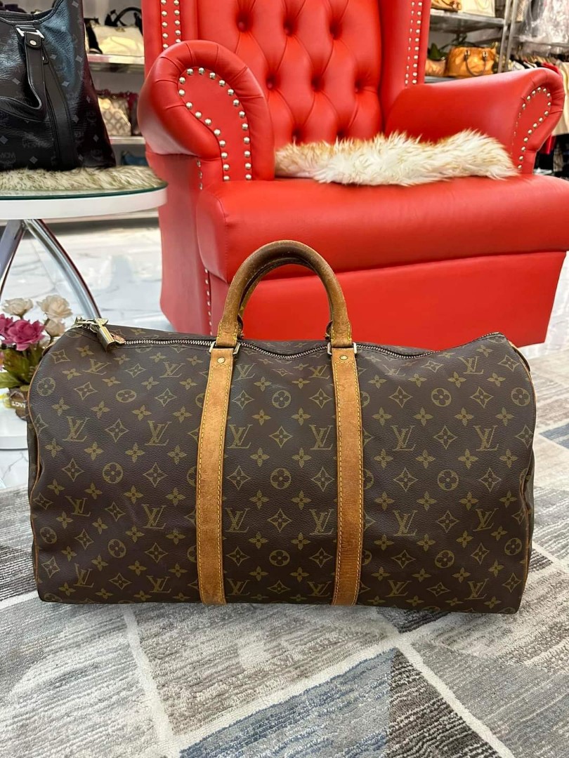 Louis Vuitton keepal 50, Luxury, Bags & Wallets on Carousell
