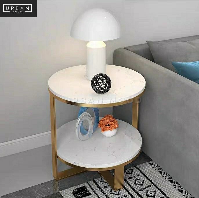 KENZIE Modern Marble Side Table, Furniture & Home Living, Furniture, Tables & Sets on Carousell