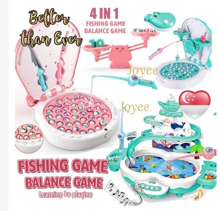 Magnetic Fishing Games For Kids Pink