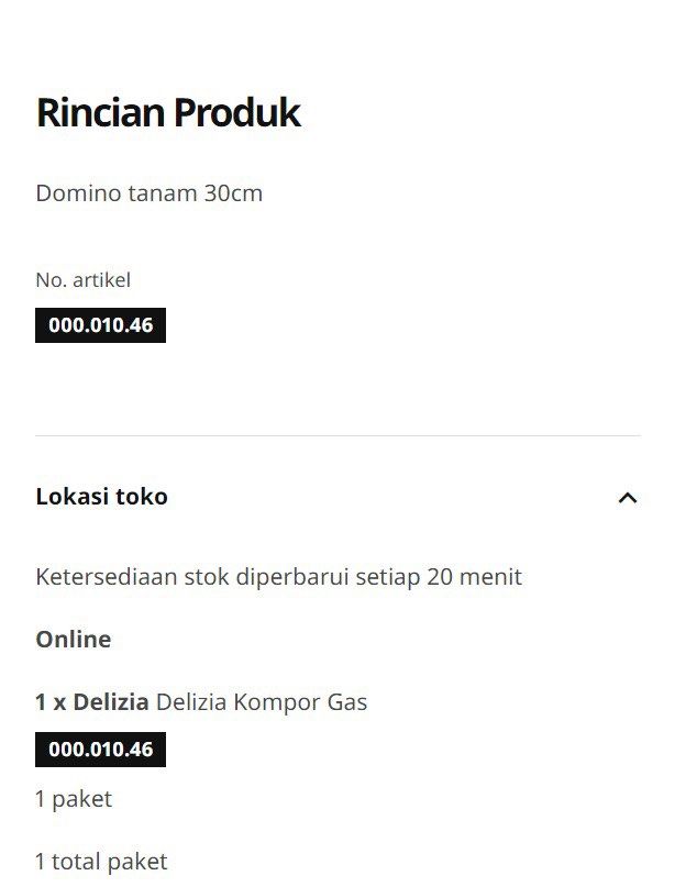 Kompor Gas Tanam Dua Tungku Delizia, Kitchen & Appliances di Carousell