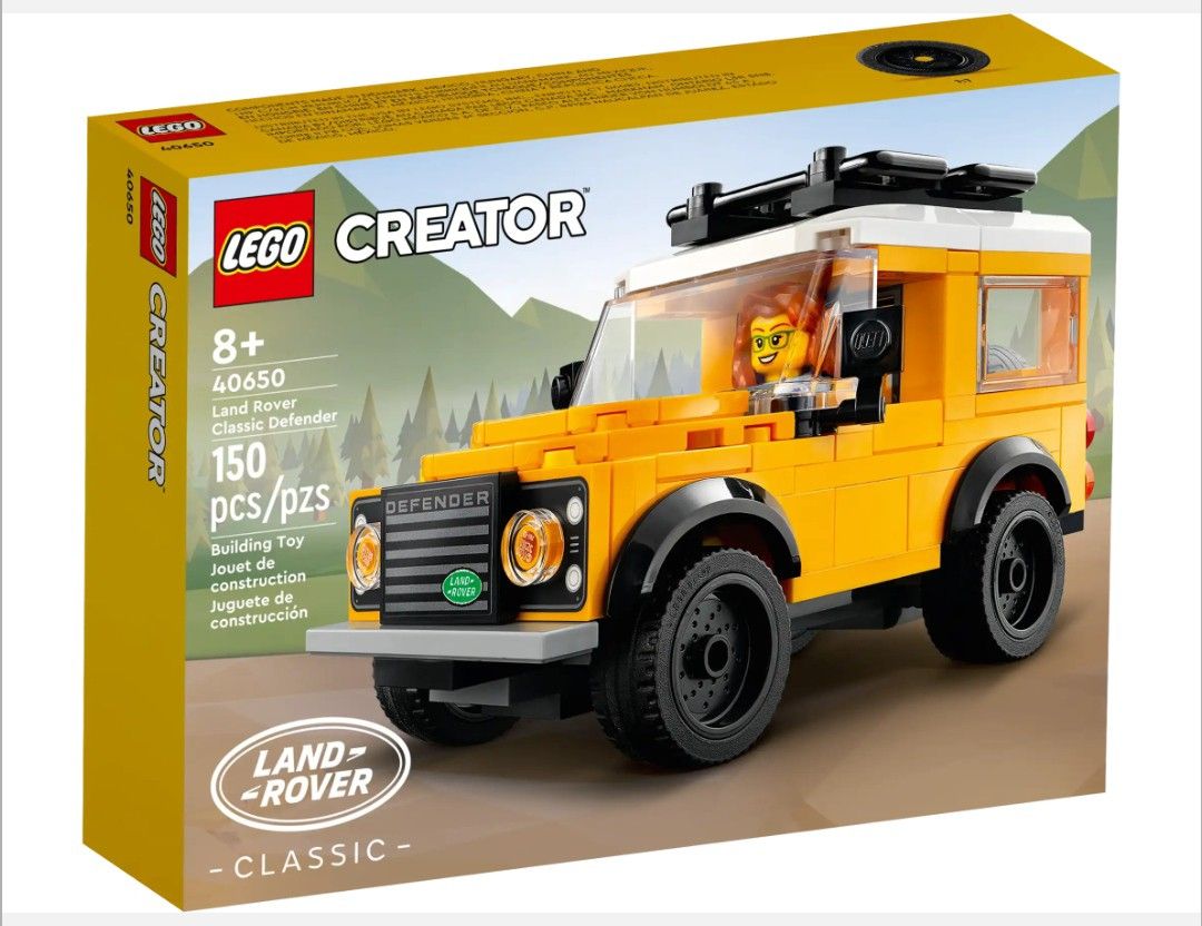 LEGO® Creator Land Rover Classic Defender (10317) (Category: Lego & Building Sets) located in Manila. Submitted by brikks4u (Listing ID 1241054267, Image 1). Description: Celebrate the 75th anniversary of the Land Rover Series I by building this incredible classic Defender replica. This impressive model features many details from the real-life version, including the roof rack, headlights, Land Rover badge and side-view mirrors. Once the car toy i
