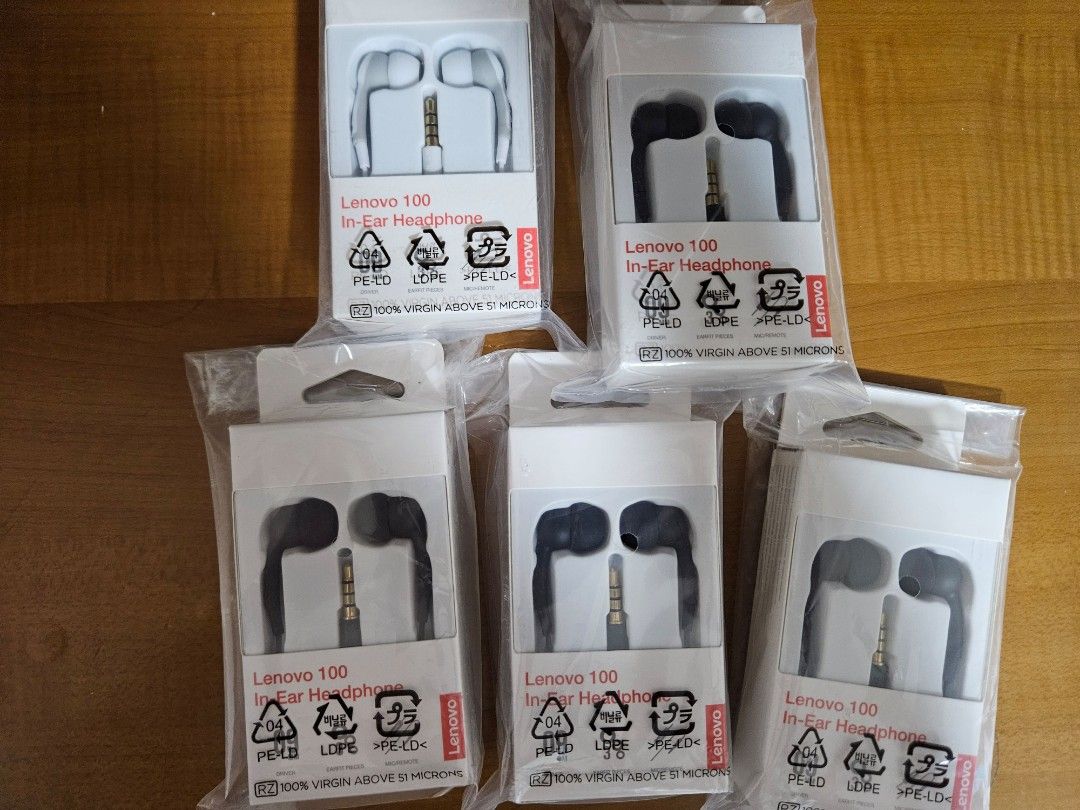 Lenovo 100 in ear headphones 2025
