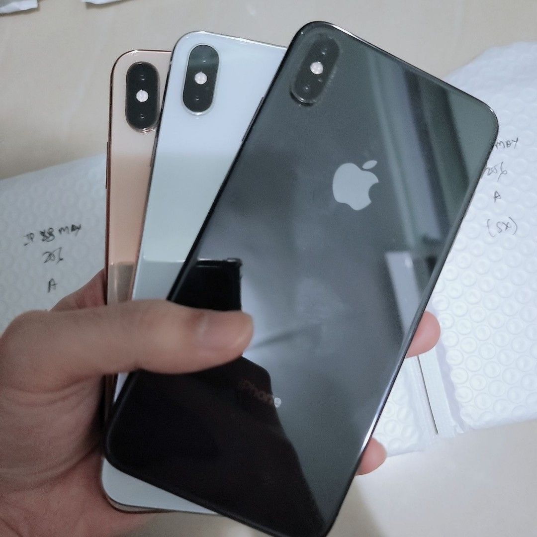 Like New ) Iphone Xs Max 256Gb Silver / Grey ( Local Set ), Mobile