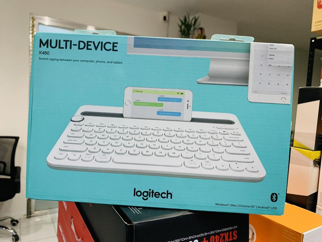 💯Logitech K480 Bluetooth Multi-Device Keyboard (White) (Category: Computer Keyboard) located in Makati City. Submitted by techubstoreandaccessories (Listing ID 1241108482, Image 3). Description: Logitech K480 Bluetooth Multi-Device Keyboard (White) Onhand ready to ship‼️‼️ ✅BRANDNEW ORIGINAL & SEALED ✅ACTUAL PICTURE POSTED ✅ACCEPT WALK IN/PICK UP CLIENT 📍Location: Evangelista St. Makati City ✅ACCEPT BULK ORDERS WITH DISCOUNT ✅MODE OF PAYMENT: C