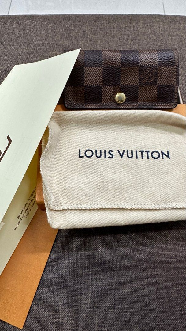 Louis Vuitton Damier Ebene Canvas 4 Key Holder Louis Vuitton