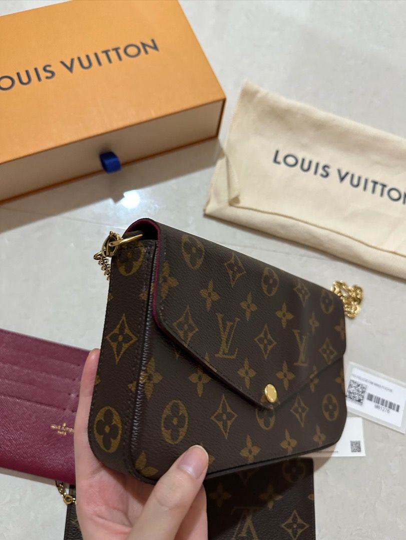 Louis Vuitton felice pochette, Barang Mewah, Tas & Dompet di Carousell