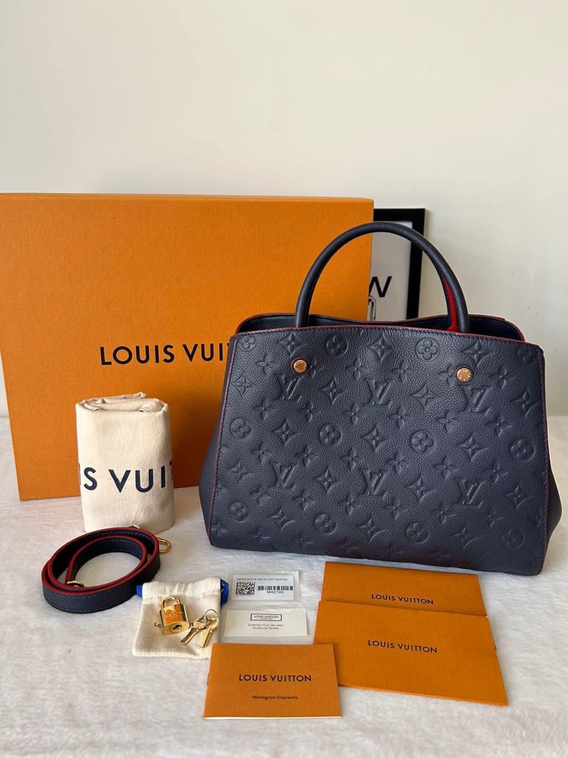 LV Montaigne MM Monogram Empreinte Leather Bag, Luxury, Bags & Wallets on  Carousell