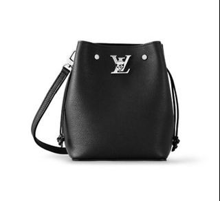 Louis Vuitton, Bags, Louis Vuitton Nano Lockme Bucket Calf Leather  Crossbody Bag Noir