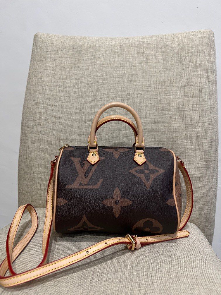 Louis Vuitton Speedy Bandouliere Giant Reverse Monogram, Luxury, Bags &  Wallets on Carousell