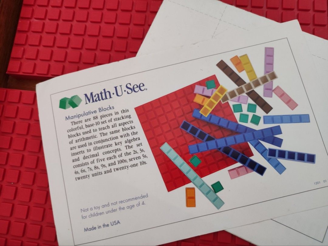 Math U See manipulatives, Hobbies & Toys, Toys & Games on Carousell