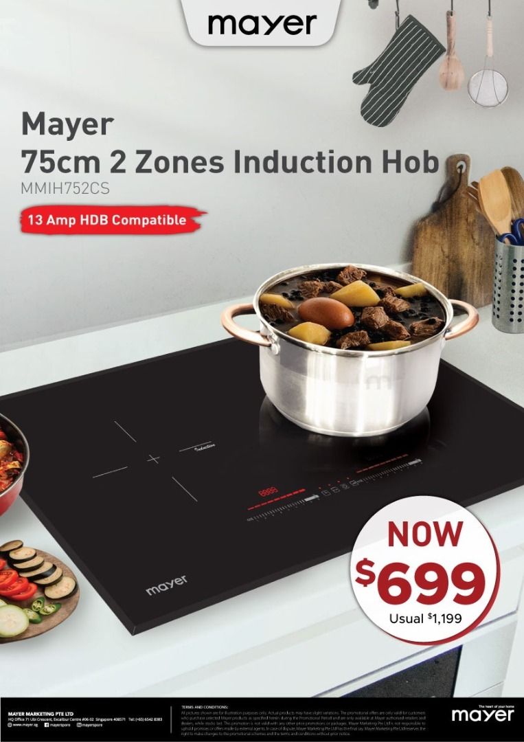 Say Hello To The Mayer Hybrid Hob Measuring A Sleek 75cm,