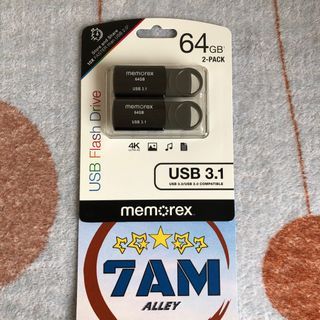 Memorex 128GB (2 pcs of 64GB flash drive) USB 2-pack not sandisk ultra micro memory drive disk kingston data samsung nintendo transcend hp adata philips