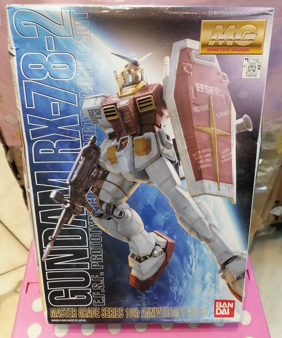 Mg gundam Rx-78-2 10th Anniversary 高達十週年紀念會埸限定版