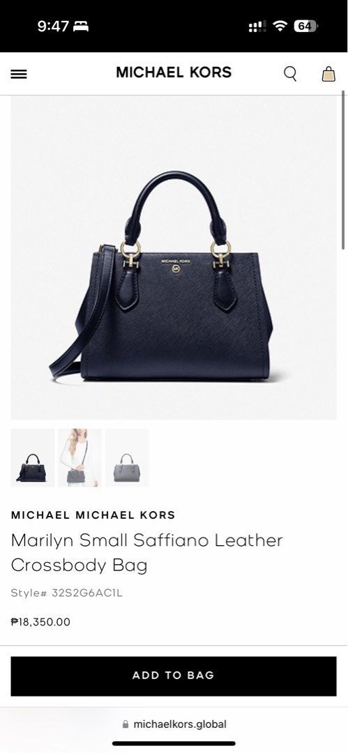 Michael kors crossbody bag saffiano leather, Women's Fashion, Bags