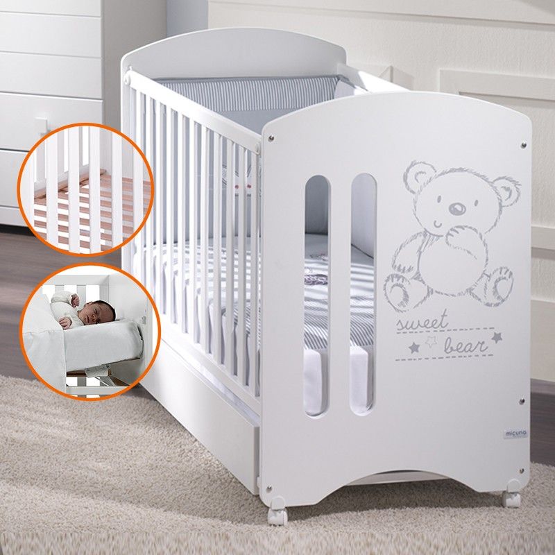 Micuna Sweet Bear Baby Cot w Relax System with Mattress Babies Kids Baby Nursery Kids Furniture Cots Cribs on Carousell