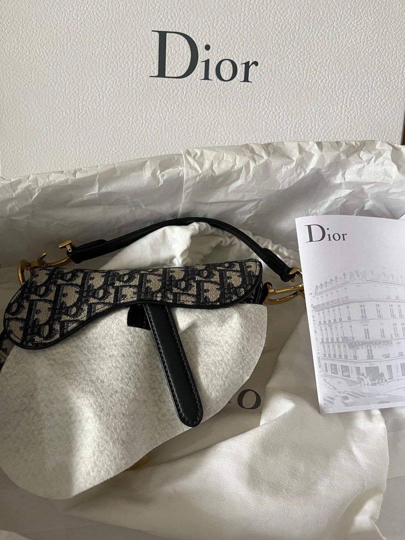 mini dior saddle bag, Luxury, Bags & Wallets on Carousell