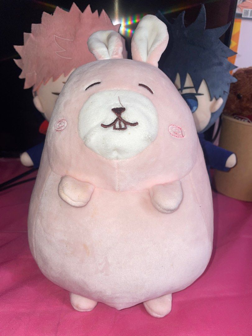 Miniso Cute Pink Bunny Rabbit Plushie Stuffed Plush Toy on Carousell
