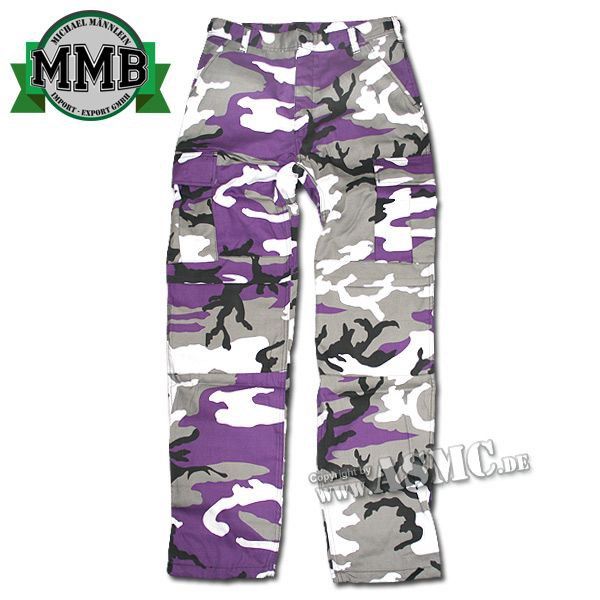 Purple and sales white camo pants