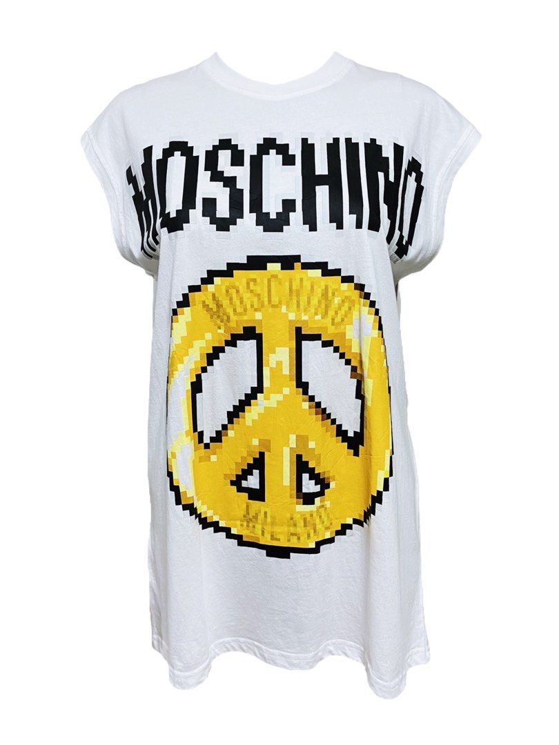 ⚜️Moschino X The Sims Peace Pixel Shirt, Luxury, Apparel On Carousell