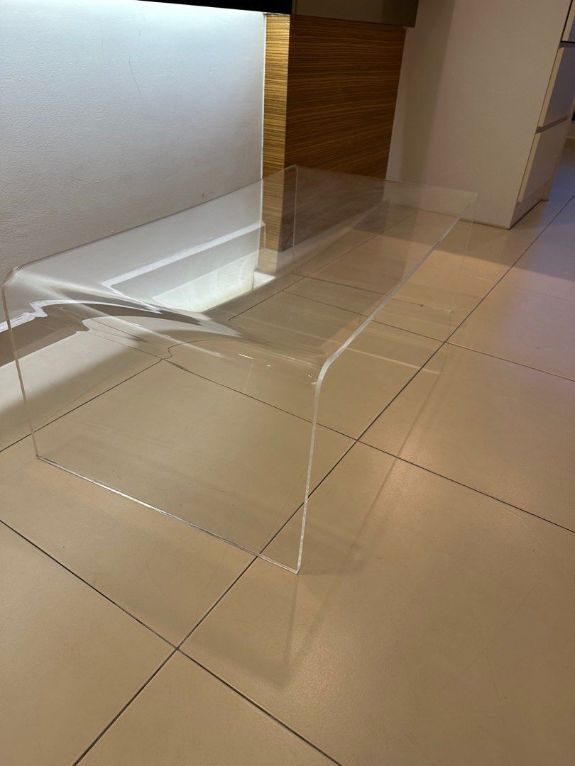 Muji Acrylic Coffee Table, Furniture & Home Living, Furniture, Tables