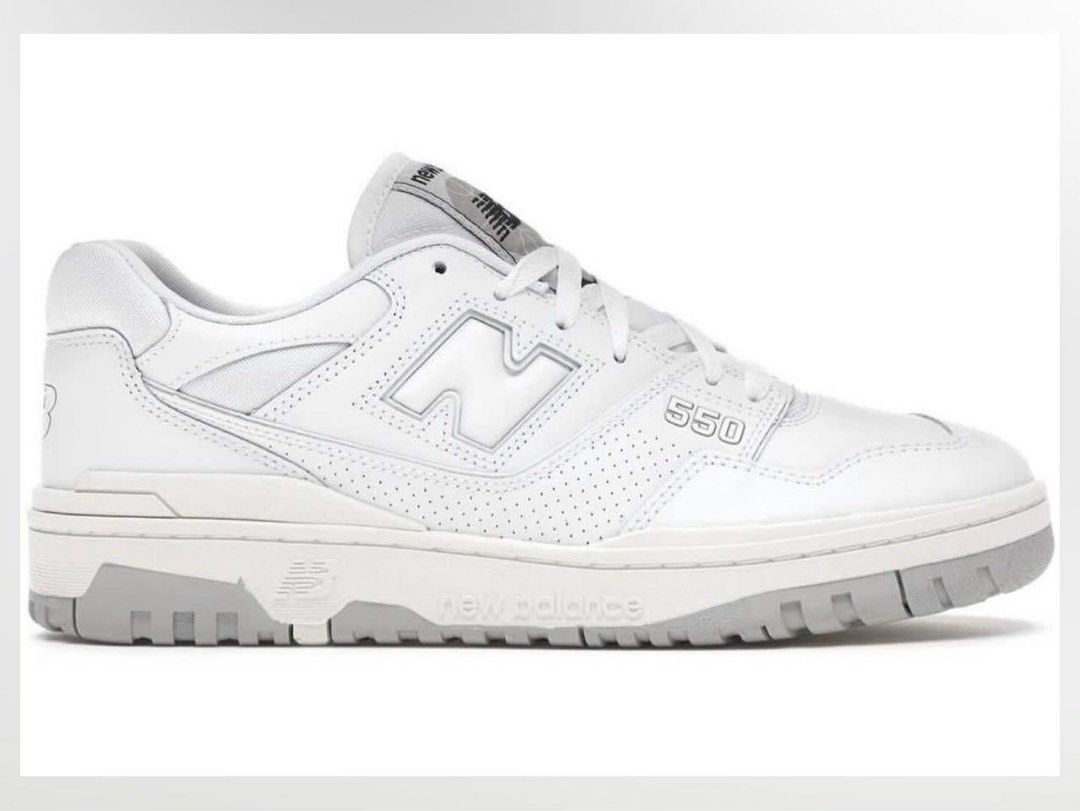 New Balance 550 White Grey Womens, Women's Fashion, Footwear, Sneakers on  Carousell