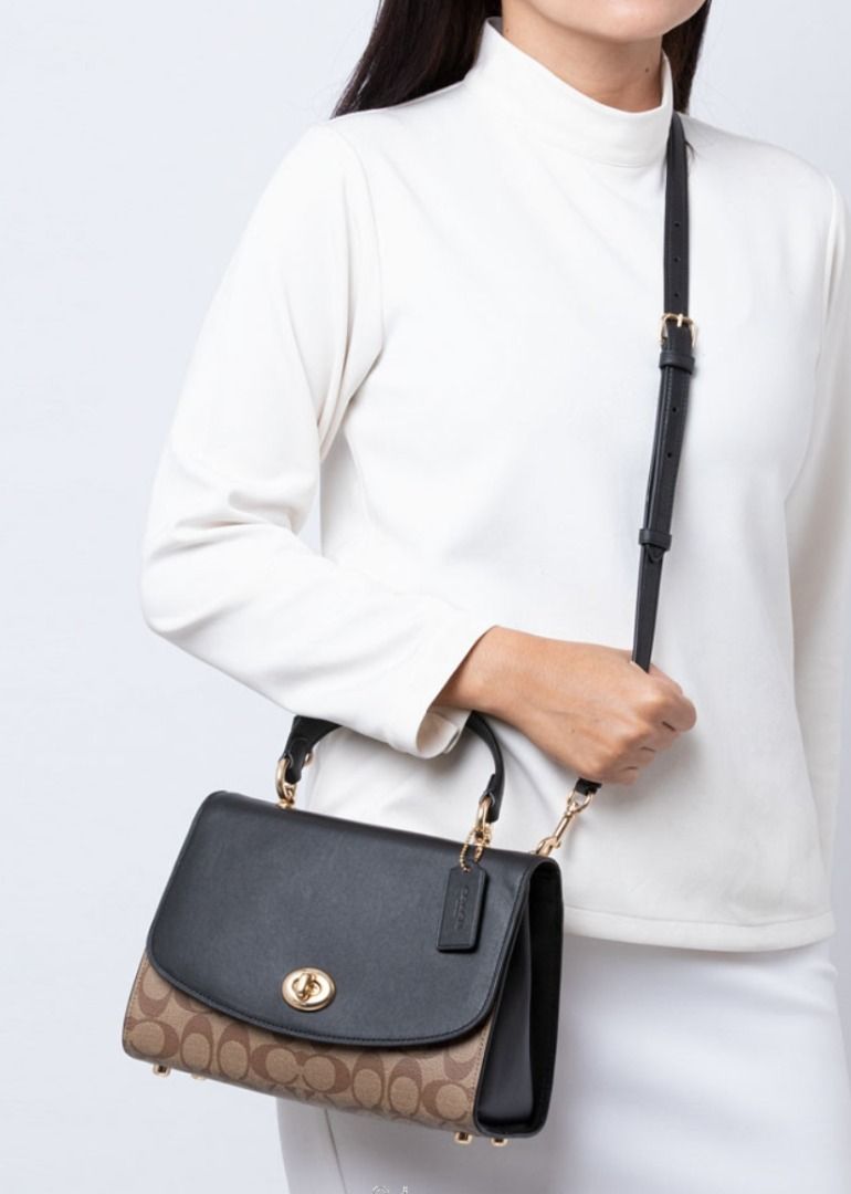 Tilly top handle satchel with 2025 signature canvas