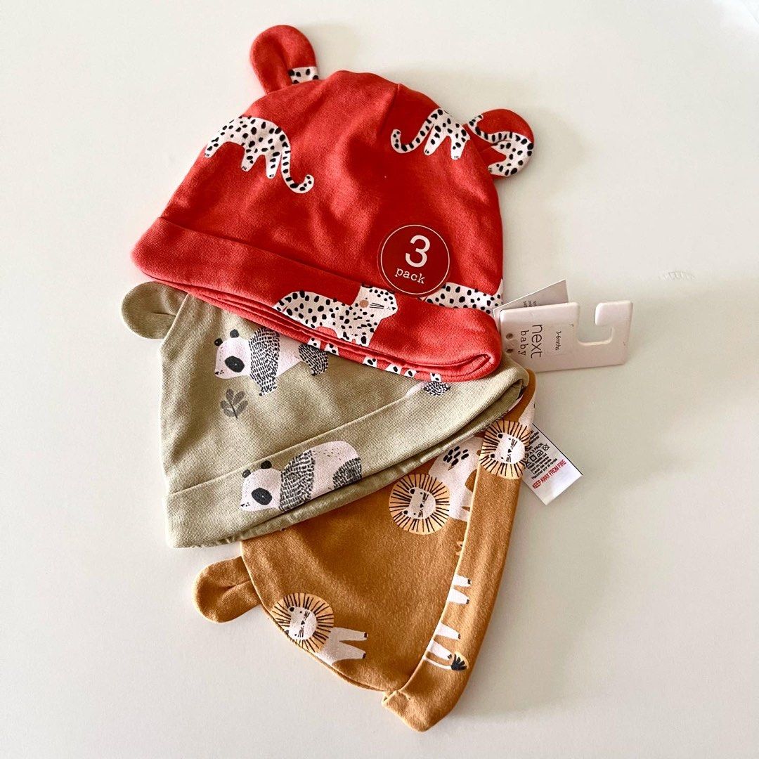 NEW WITH TAG NEXT BABY HAT PACK OF 3