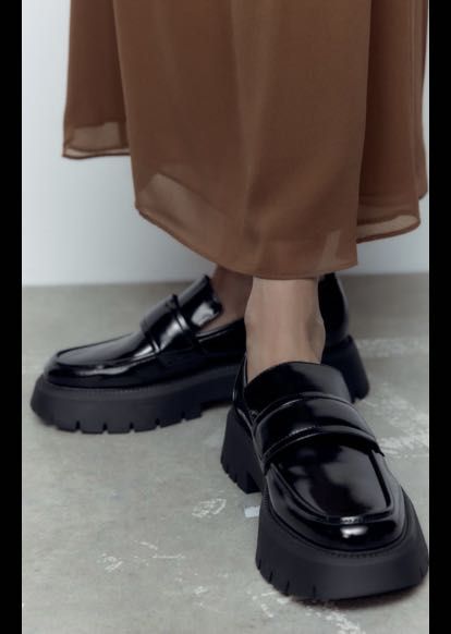 zara chunky loafer