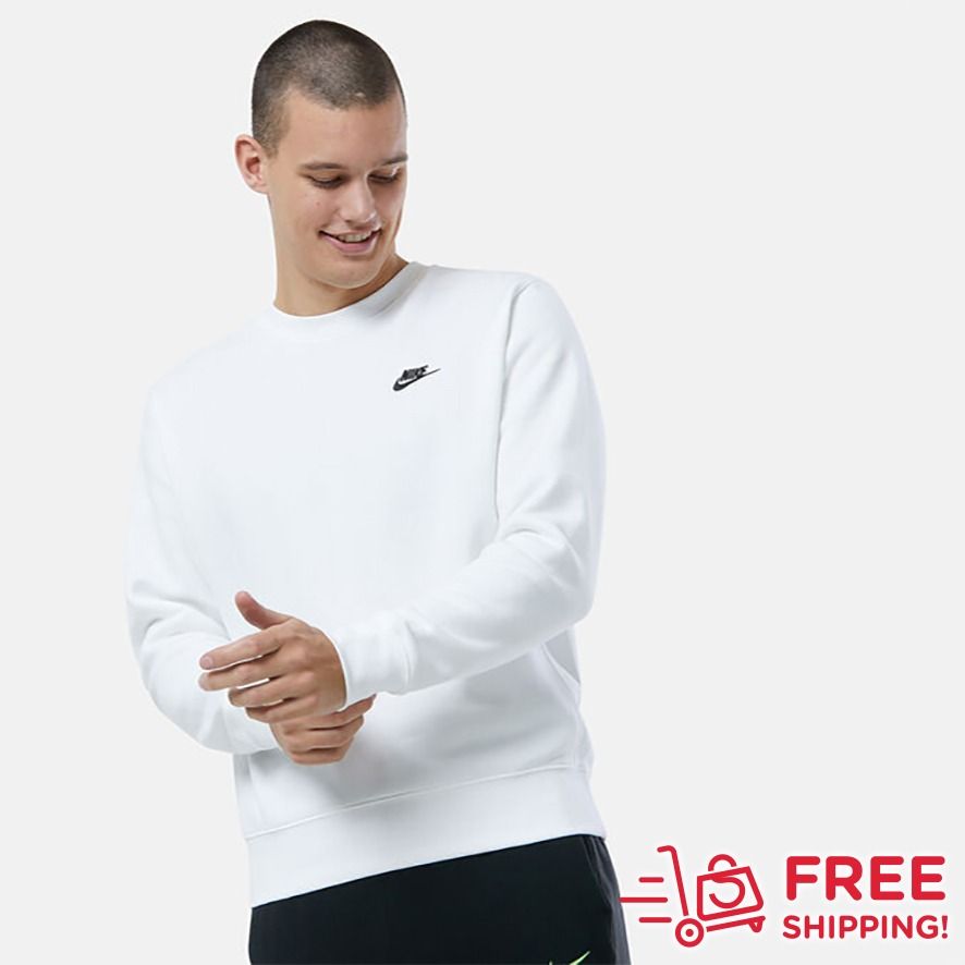White nike crewneck mens shop