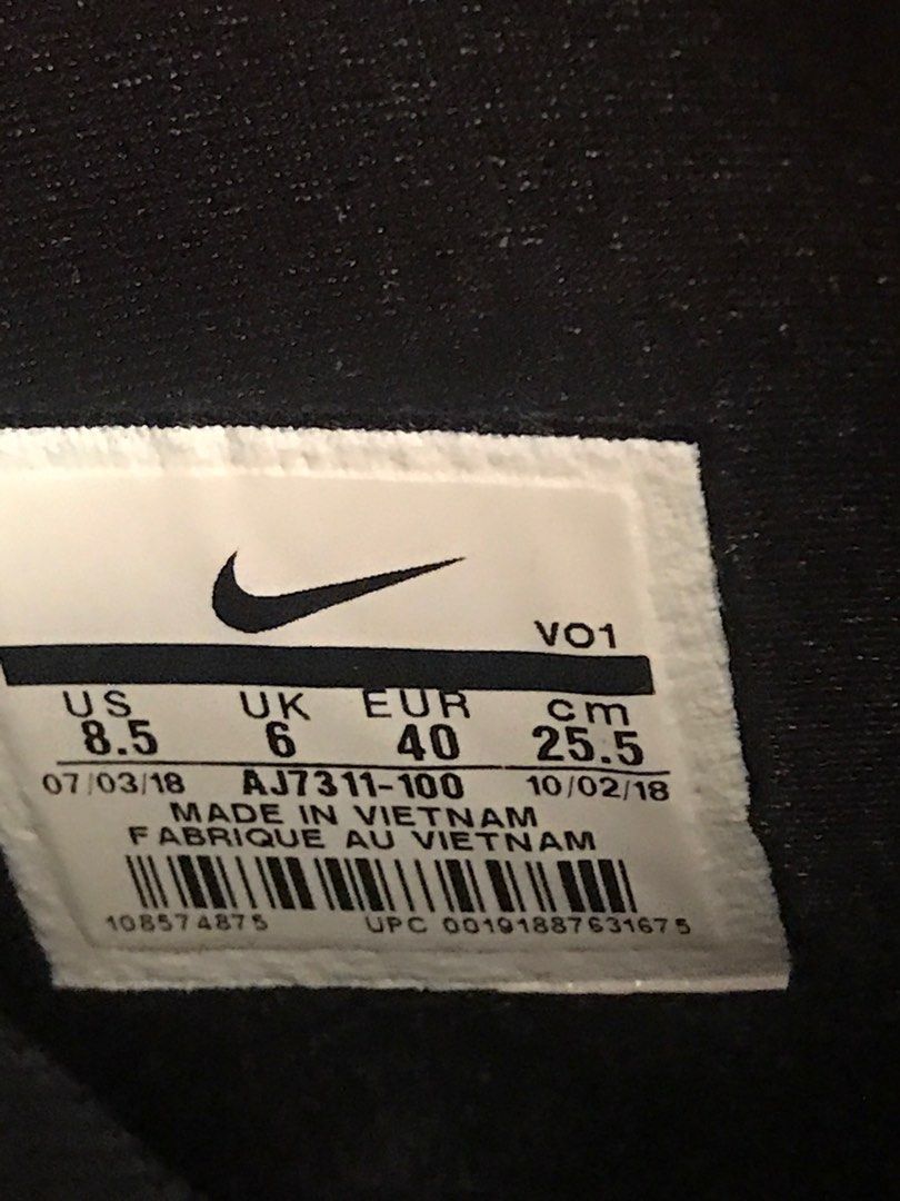 Air force 1 utility top size 6