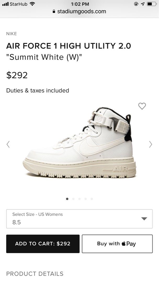Nike AIR FORCE 1 HIGH UTILITY 2.0 Sports Equipment Other Sports