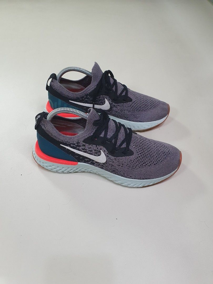 Nike epic react flyknit gunsmoke black deals geode teal