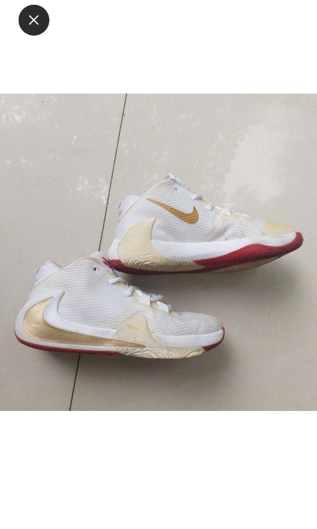 Nike zoom freak 1 white gold sale
