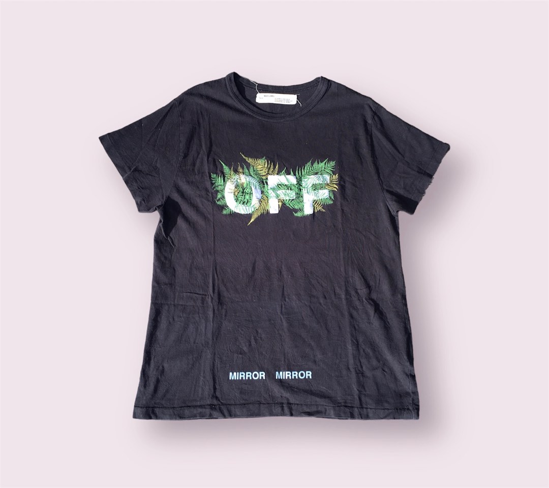 Off white fern tee Men s Fashion Tops Sets Tshirts Polo