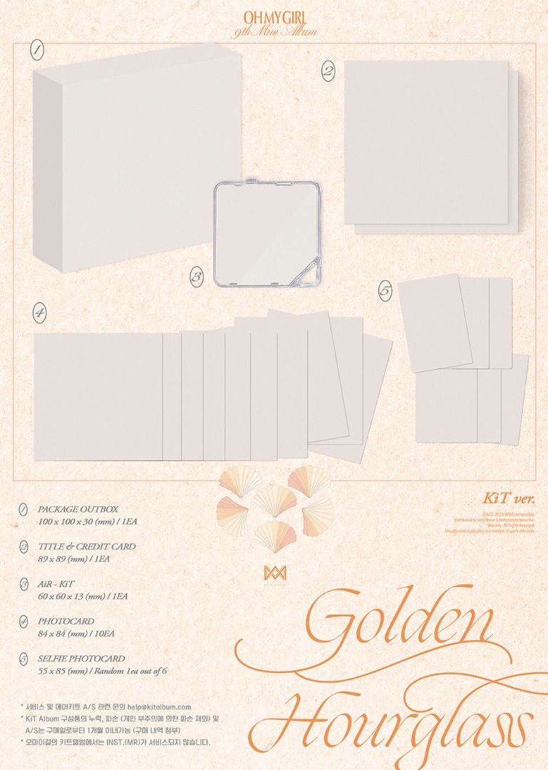Oh My Girl 9th Mini Album Golden Hourglass, Hobbies & Toys, Memorabilia & Collectibles, K-Wave On
