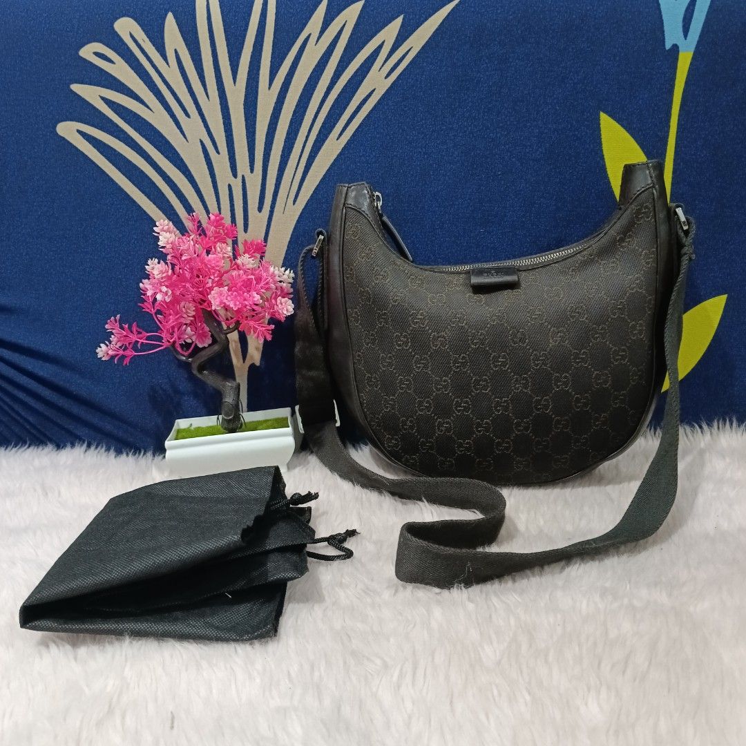 Gucci sling bag canvas, Luxury, Bags & Wallets on Carousell