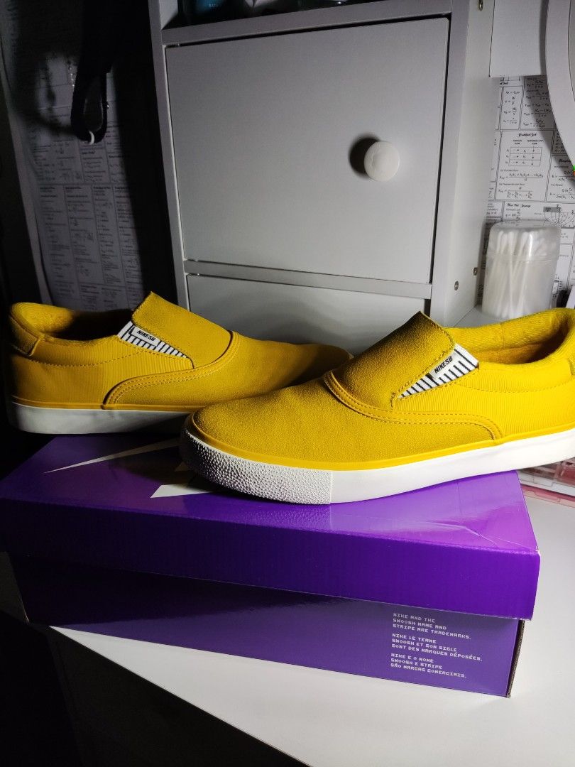 Original Nike Sb Zoom Verona Slip Yellow, Men'S Fashion, Footwear, Casual  Shoes On Carousell