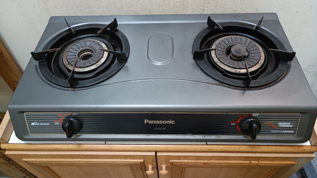 Panasonic gas stove with gas hose and gas head