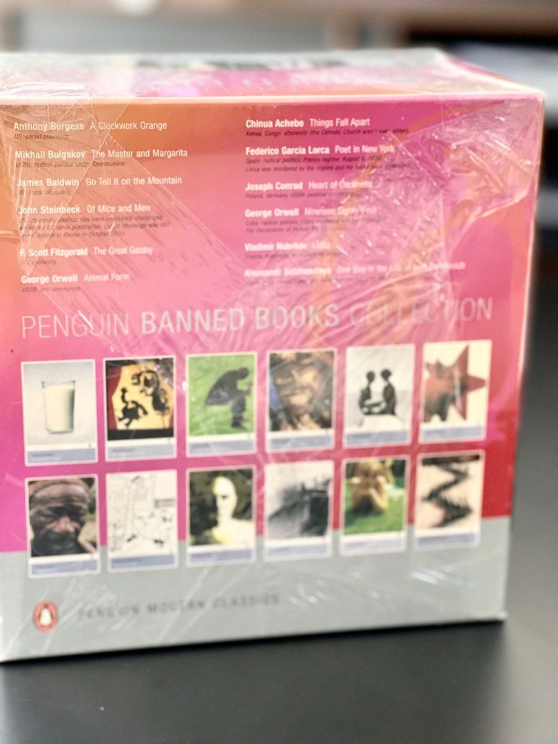 Penguin Banned Books Collection. 12 Modern Classics. Paperback. Box Set