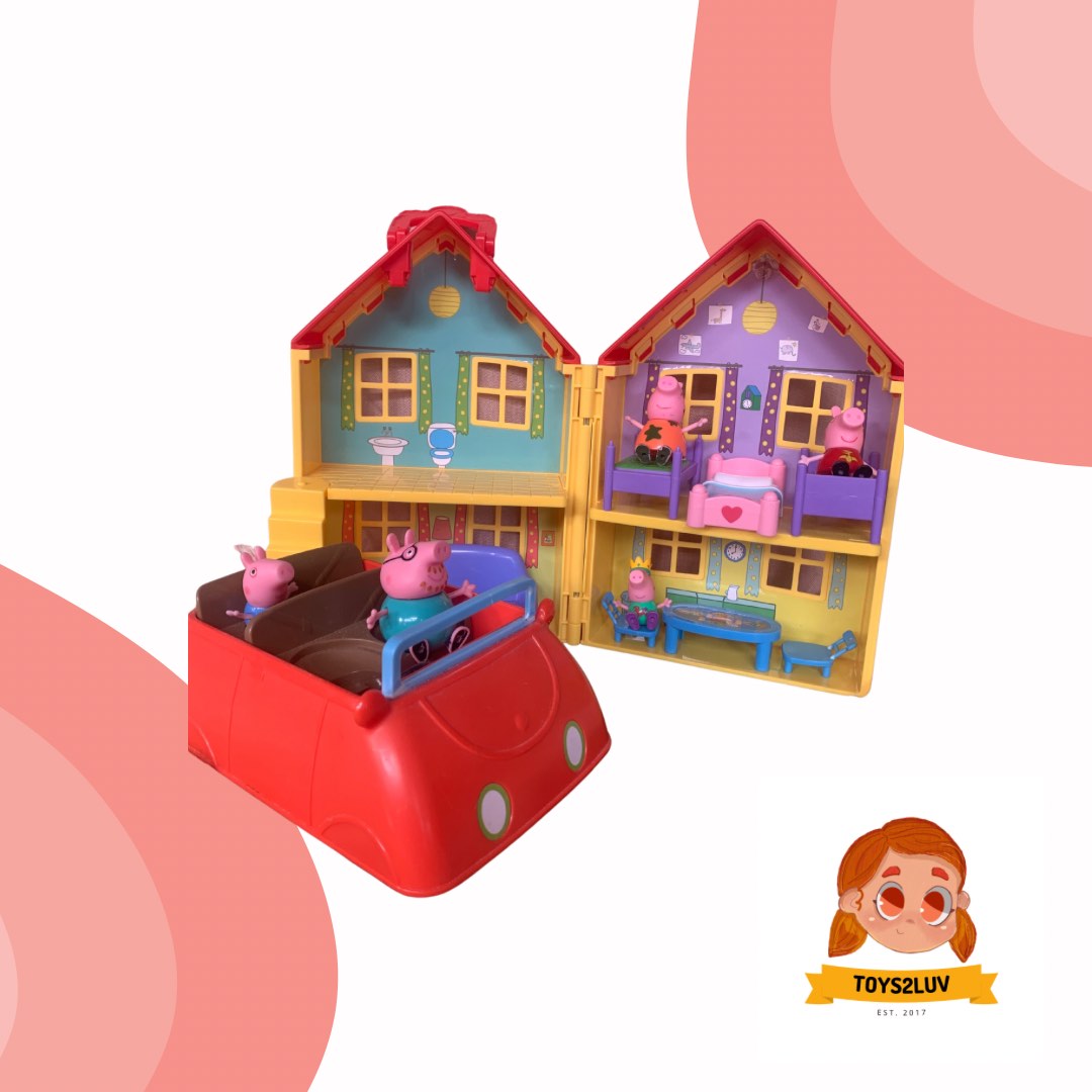 Peppa pig's store deluxe house playset